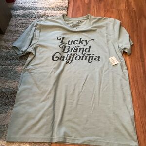 Lucky Brand Men's Green T-Shirt Size Small